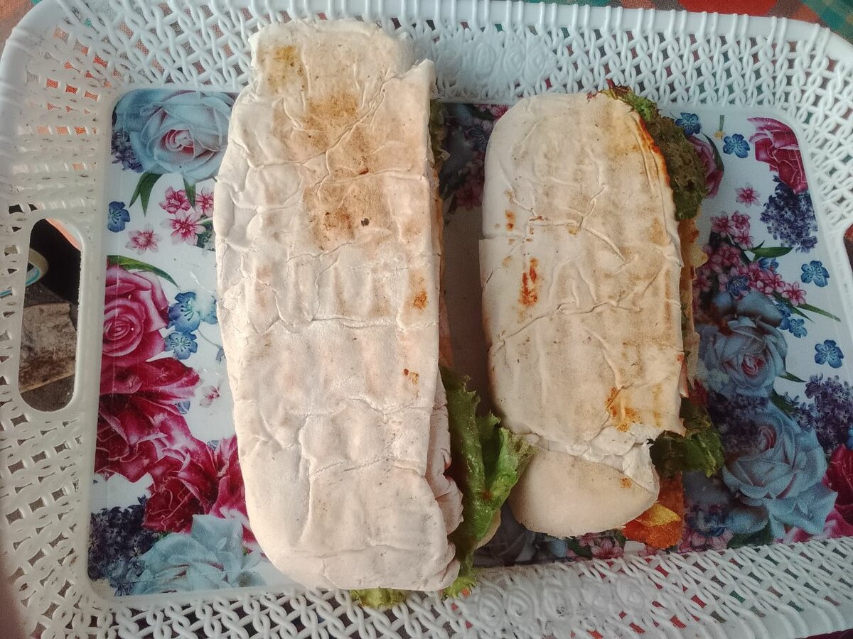 Sandwich Wrap au Poulet Pita
