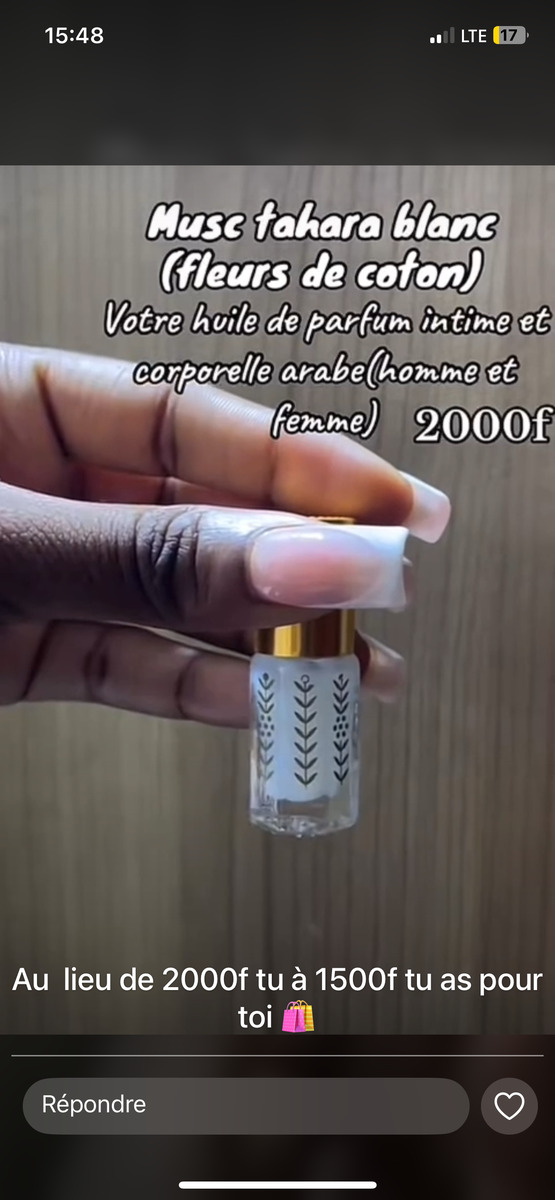 Musc Intime Blanc Parfum