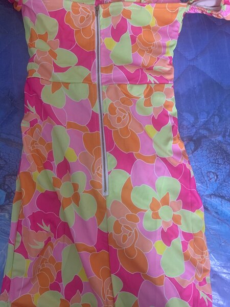 Robe Longue à Motif Floral