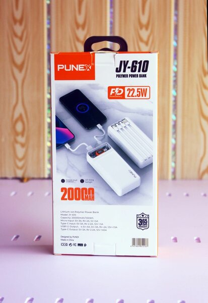 PUNEX JY-610 Power Bank 20000mAh