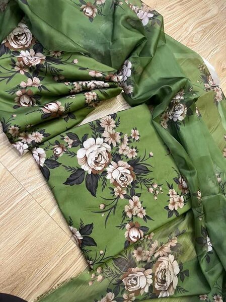 Printed lawn suit