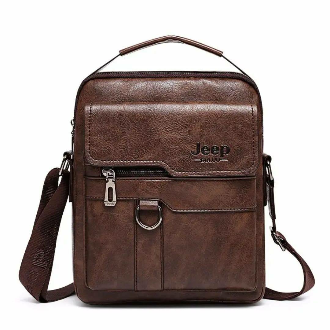 Sacoche en cuir homme Jeep