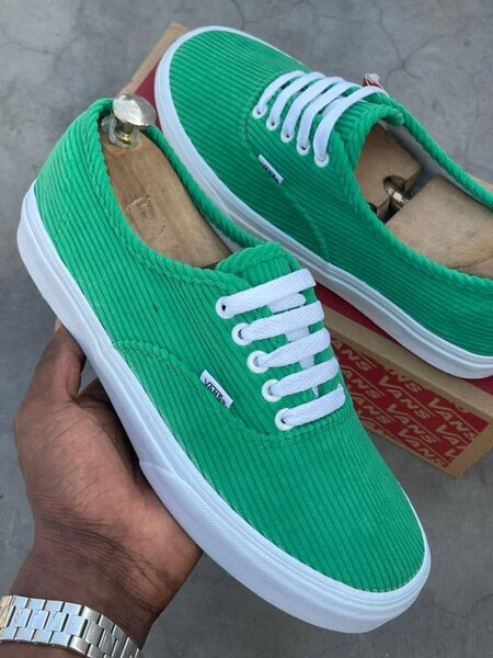 Baskets Vertes en Tissu Vans