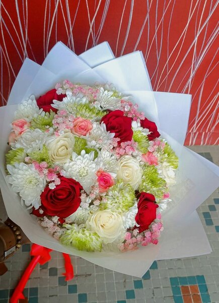 Bouquet romantique de roses
