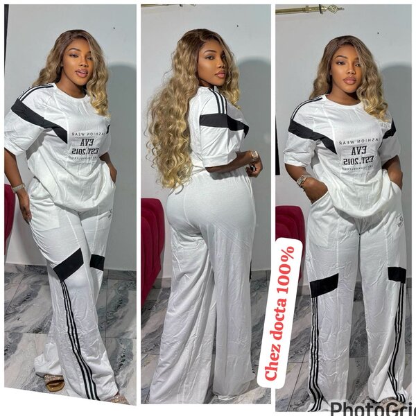 Tenue décontractée à bandes