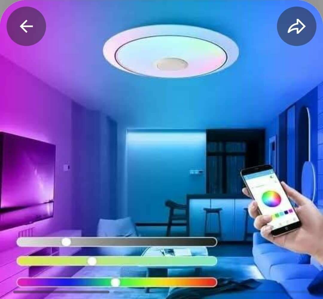 Plafonnier LED Musical RGB