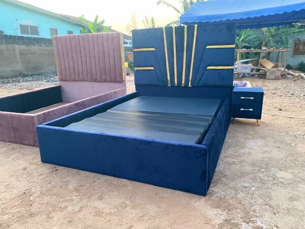 Double bed frame with drawer