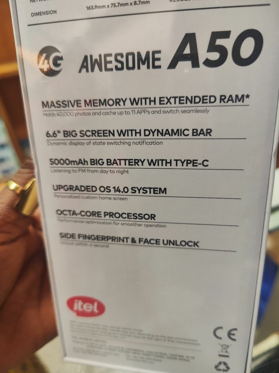 Itel A50