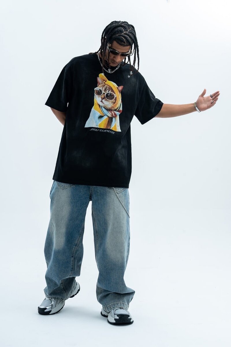 Футболка - Lawfoo "Babushka Cat"