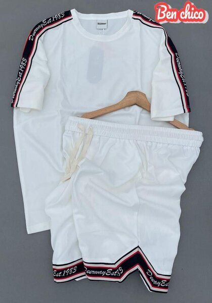 Ensemble de Sport Blanc Casual