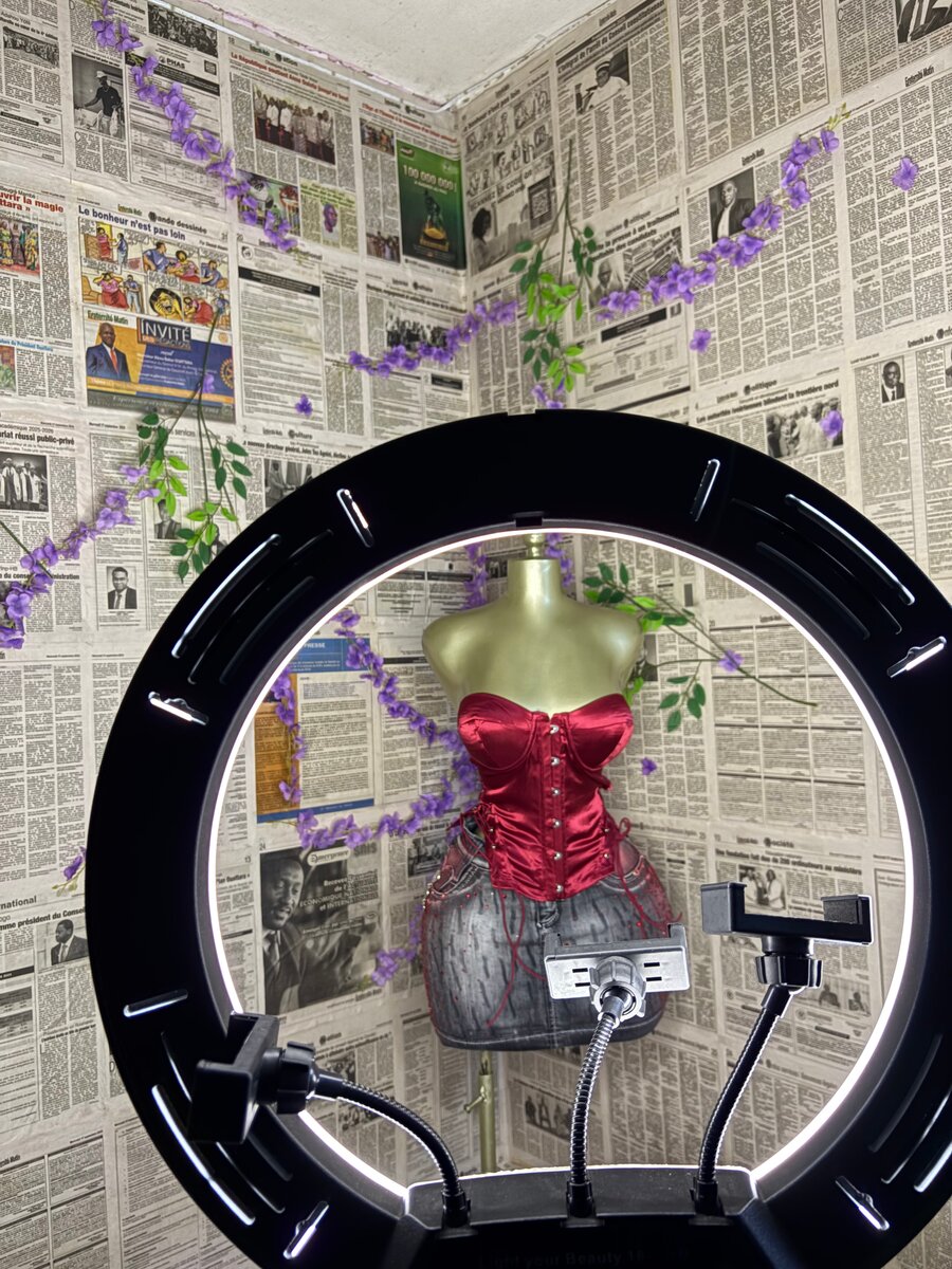 Corset bustier sexy rouge