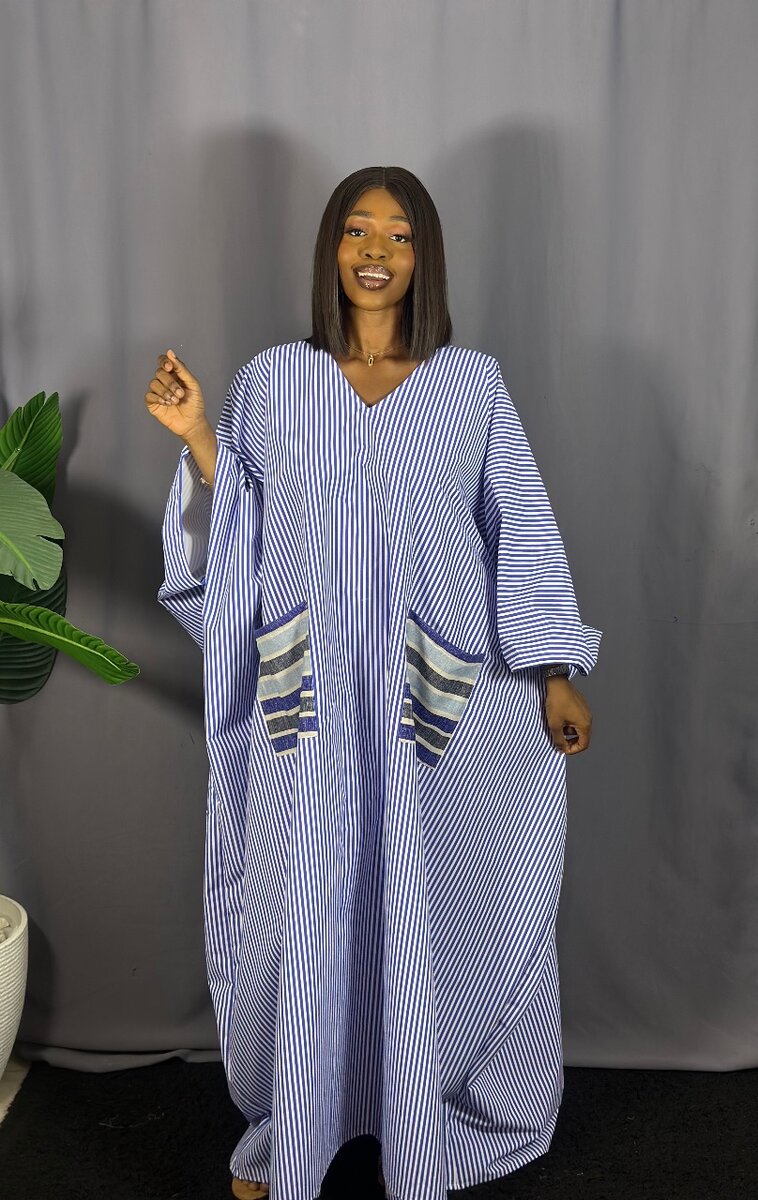 Robe élégante à rayures