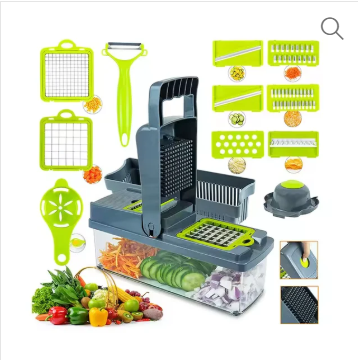 16 IN 1 Fruit Vegetable Food Chopper Kitchen Mandoline Slicer Onion Cutter Peeler Vegetable Slicer Tools