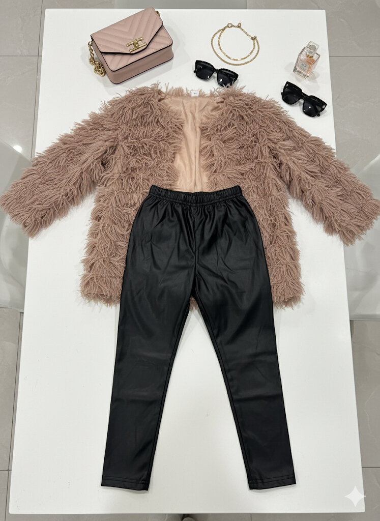 Ensemble chic fille peluche