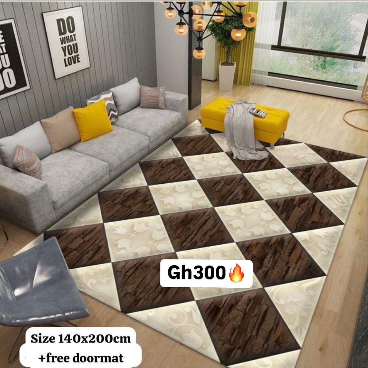 Beautiful and soft patterned carpet