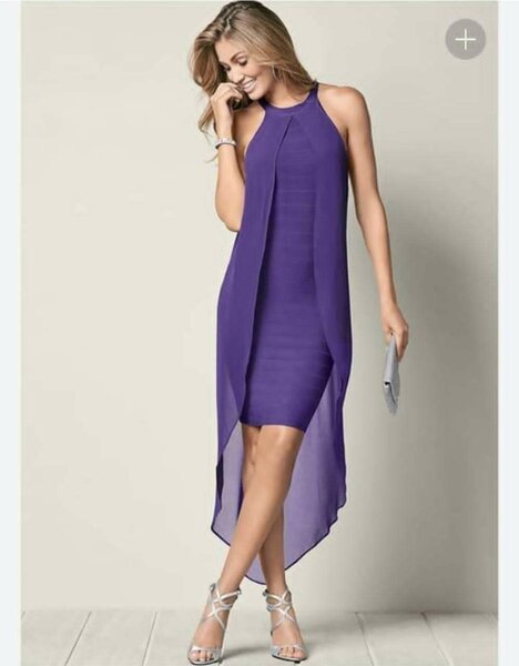 Robe élégante femme violette