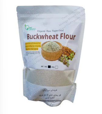 Organic Buckwheat Flour 1kg- Gluten Free Atta , Wheat Allergy , Celiac Patients and Diet