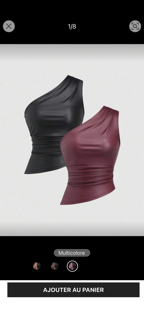 Bustiers en simili cuir