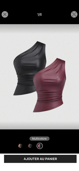 Bustiers en simili cuir