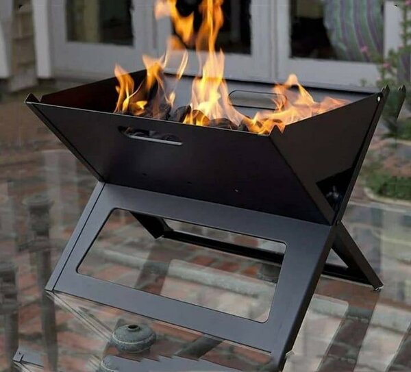 Barbecue portable pliable acier