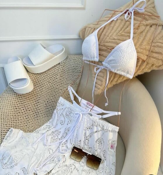 Ensemble crochet d'été blanc