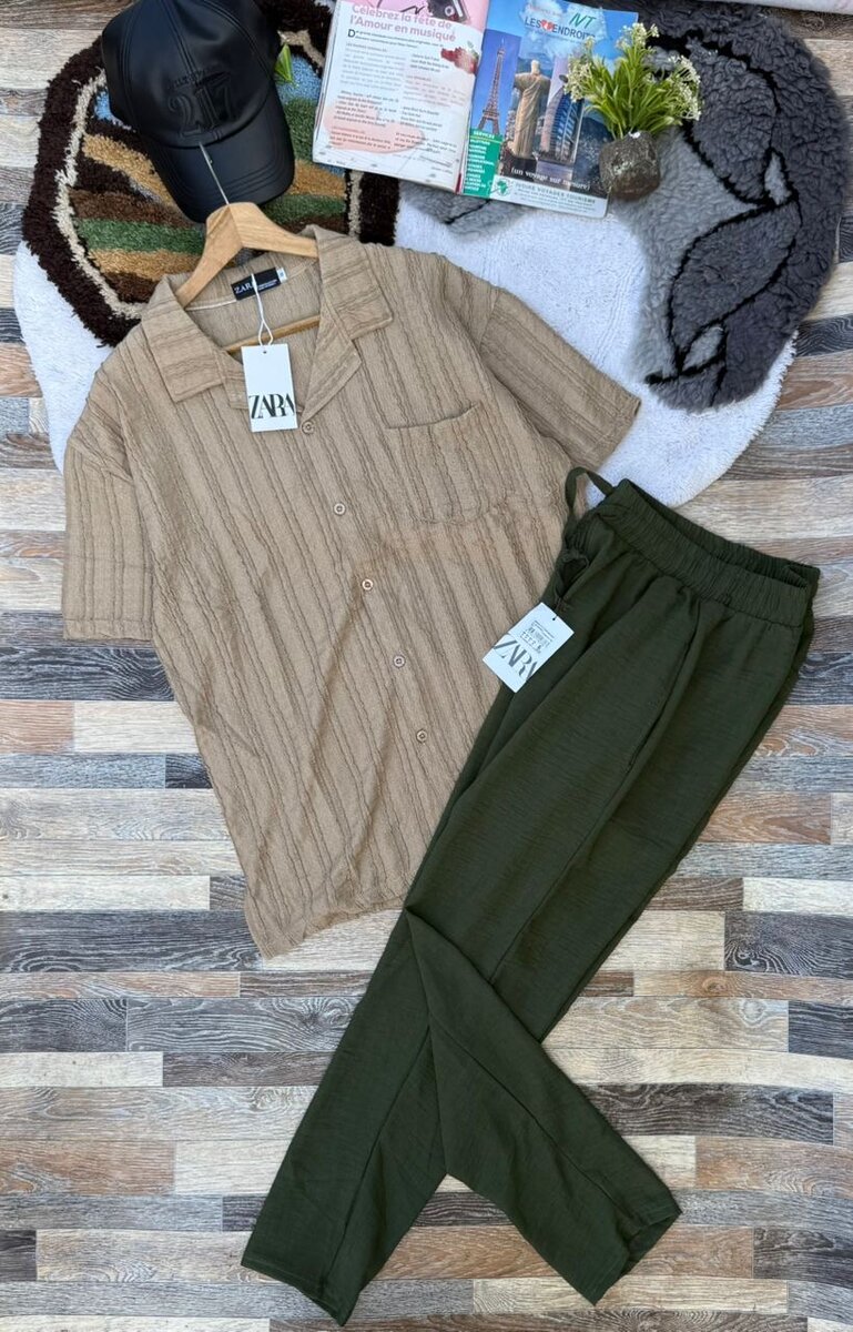 Ensemble Chemise et Pantalon Décontracté Hommes