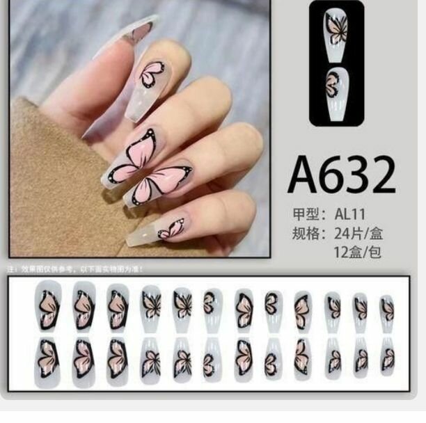 72 ongles avec colle