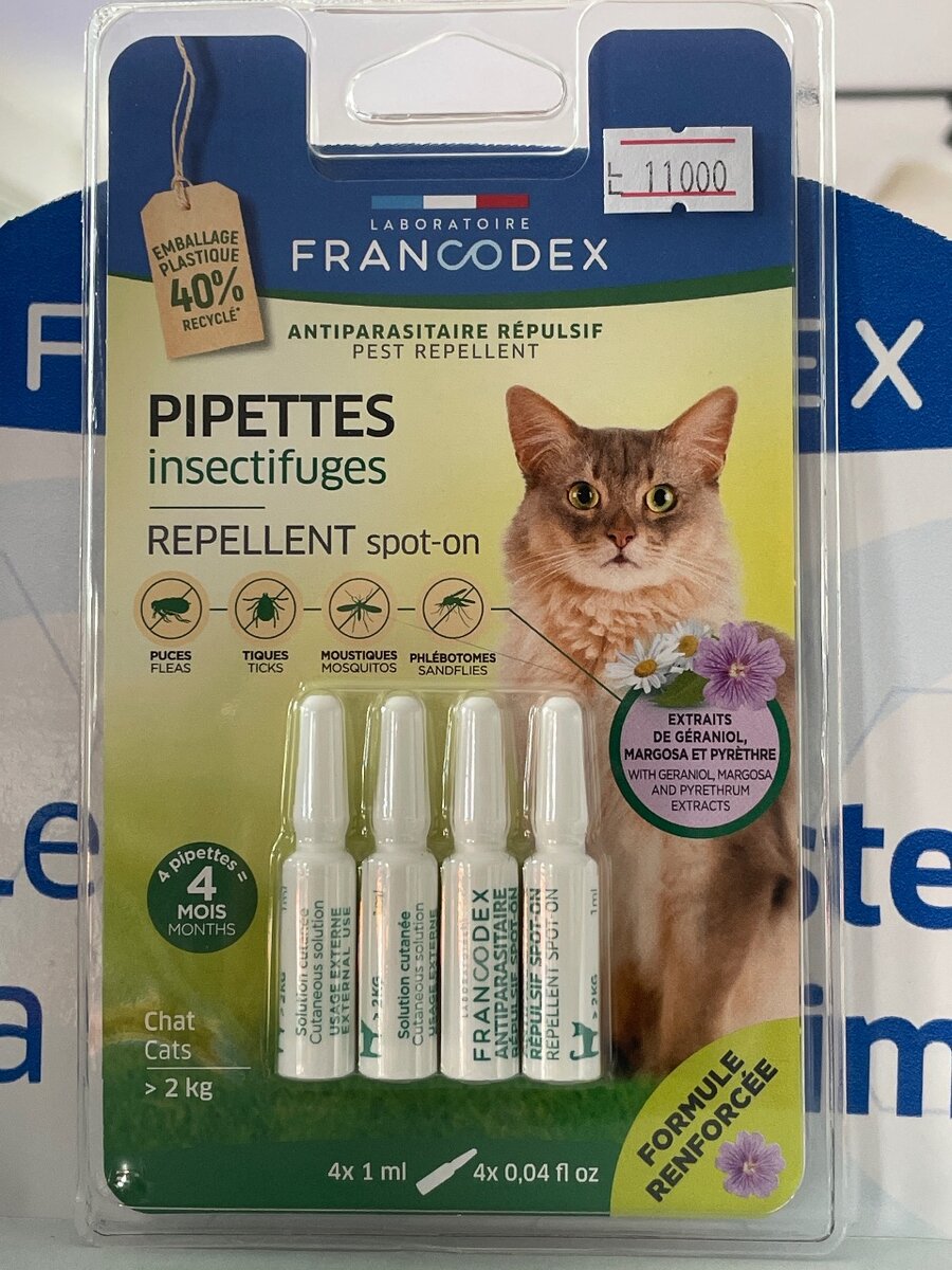 Pipettes insectifuges