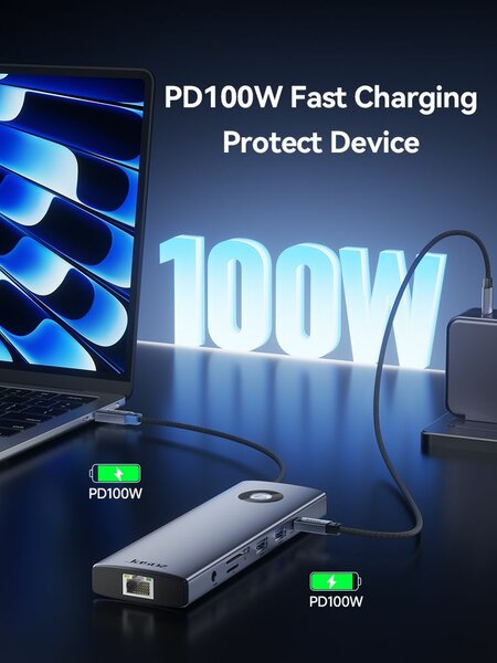 Jasoz H113 10 in 1 Docking Station 4K HDMI Type C