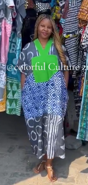 Women's Long Batik Print Dress