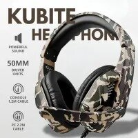 Gaming Headphones RGB Over Ear Gaming Headphones with Noise Canceling Mic, Bass Surround, Soft Earmuffs for PS4, Xbox One, Nintendo Switch, PC, Mac, Laptop