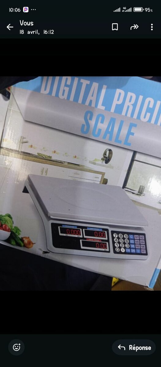 Balance électronique calculatrice 40KG