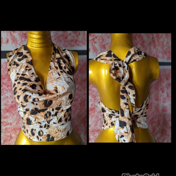 Top en maille sans manches