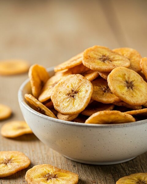 Chips de banane croustillantes