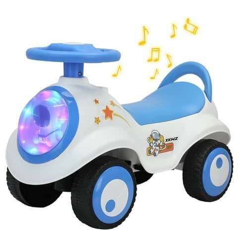 Voiture à pousser pour enfants lumineuse et musicale