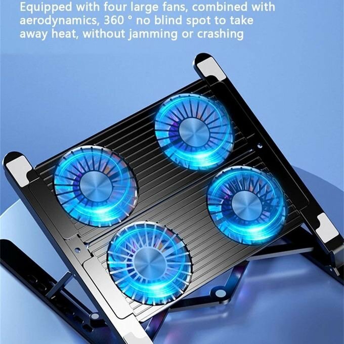 Adjustible Laptop Stand With USB Cooling Fan