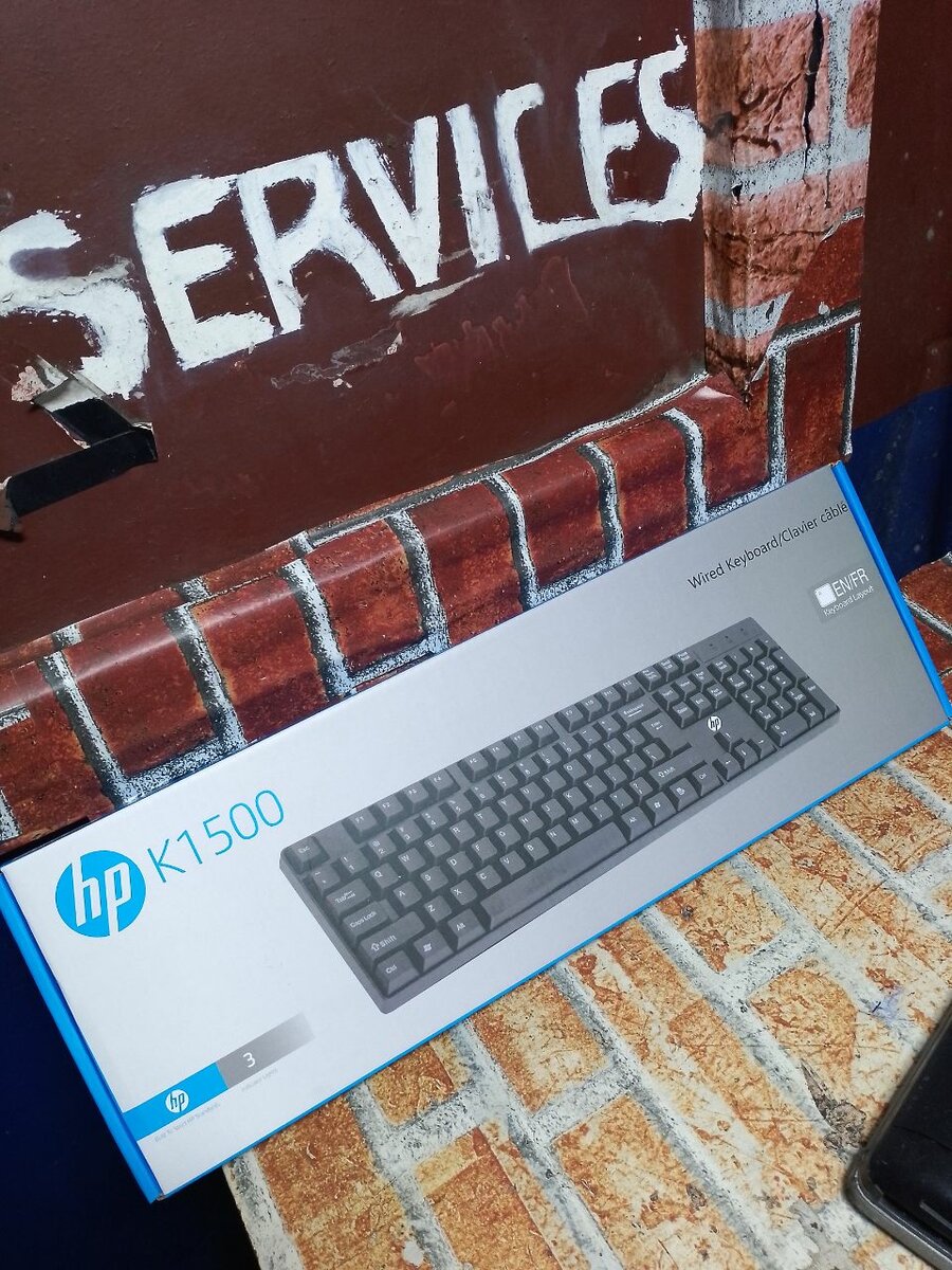 Clavier HP k1500 filaire noir