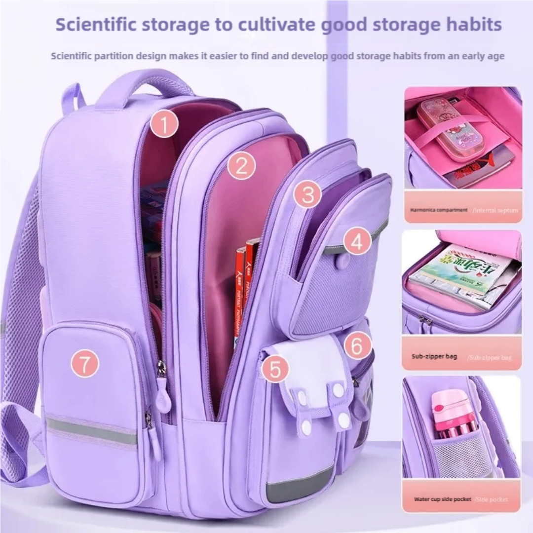Sac à dos scolaire enfants spacieux