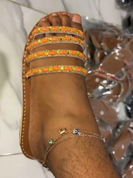 Sandales Éblouissantes Strass