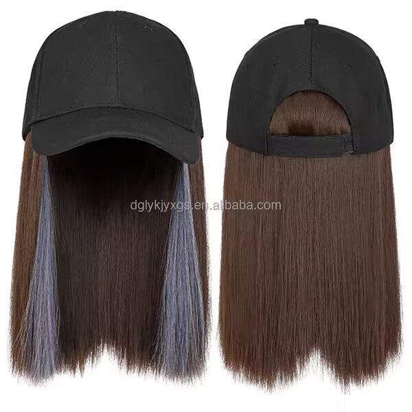 Casquette à cheveux synthétiques