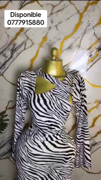 Robe longue élégante imprimée