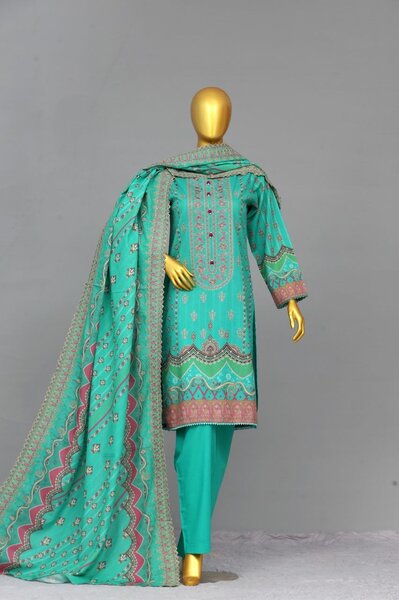 Embroided Khaddar Shirt Suit Amsha By KFH