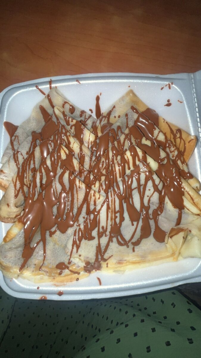Crêpes délicieuses au chocolat