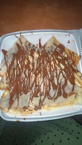 Crêpes délicieuses au chocolat