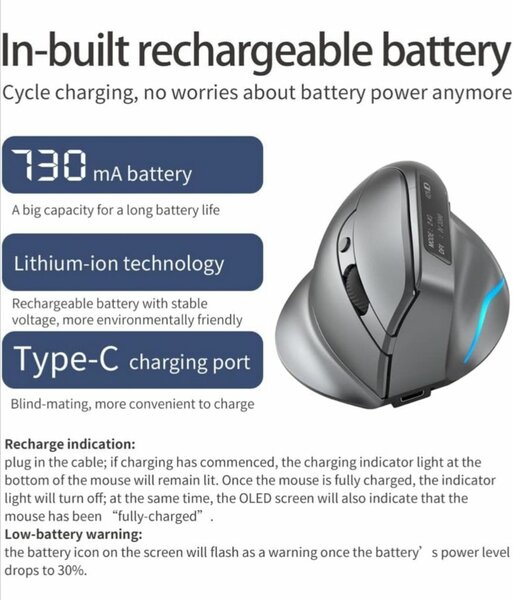 Souris verticales ergonomique