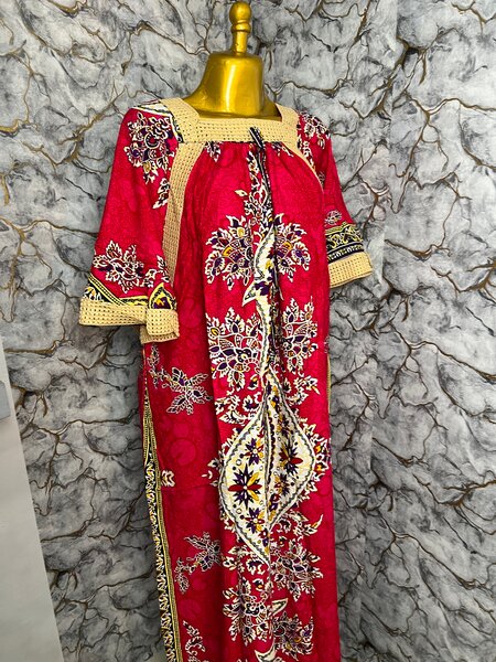Robe africaine en wax colorée