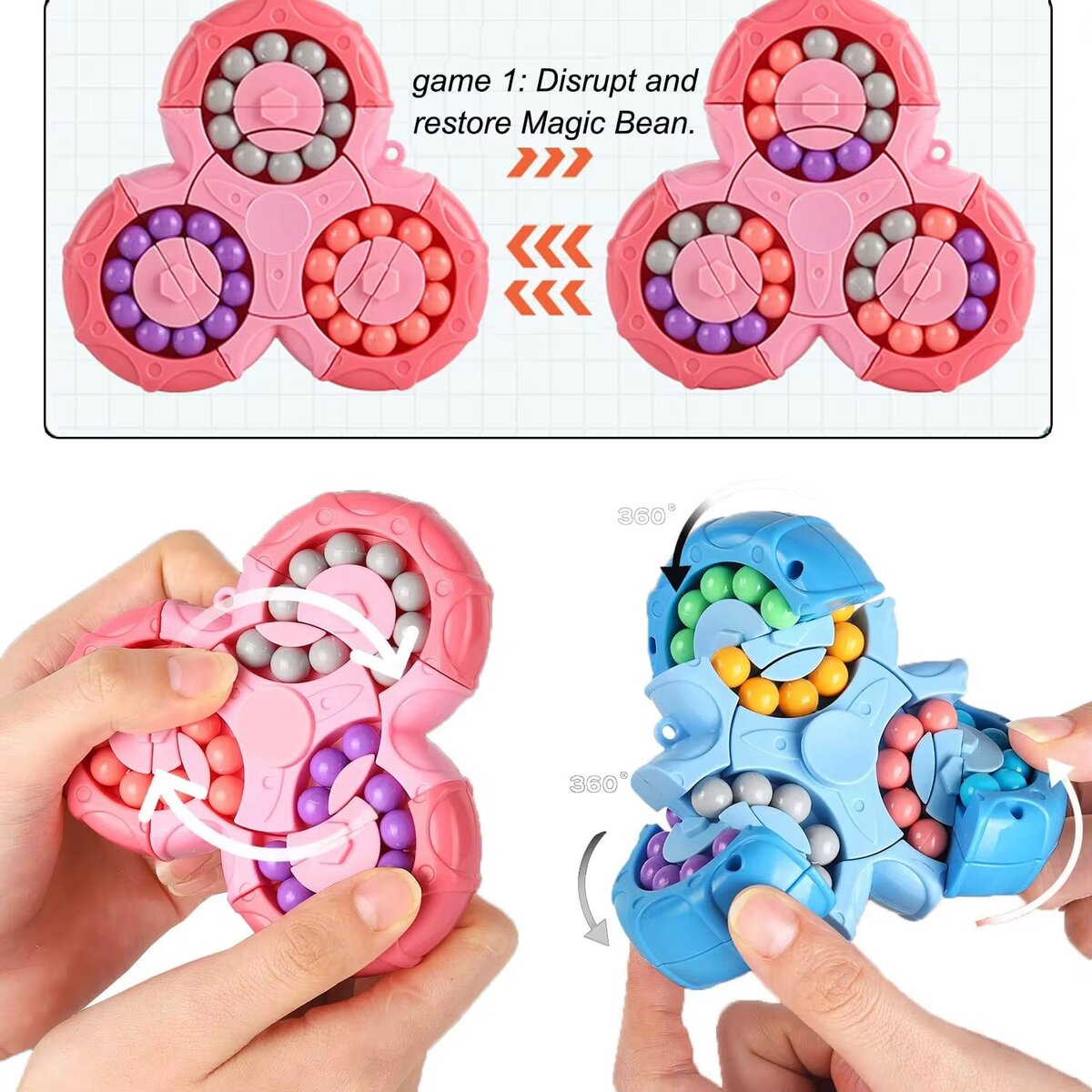 Puzzle anti-stress coloré