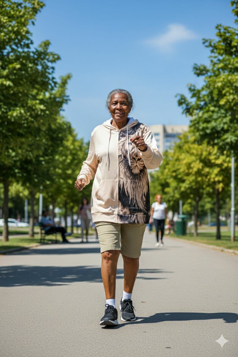 Sweat à capuche lion mixte