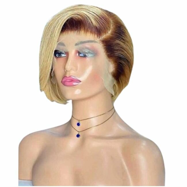 Perruque blonde élégante