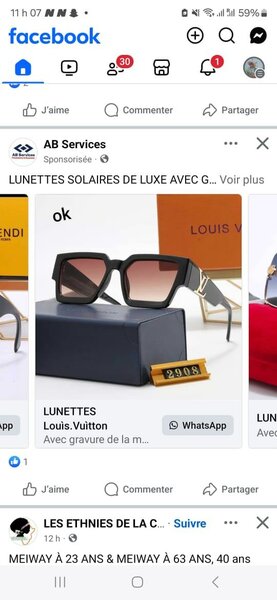 Lunettes de soleil luxe